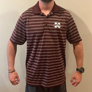 COPY - Maroon & White Mississippi State Collared Shirt